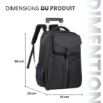 Nomira bags New Arrival 2026 Oxford Waterproof Anti-Theft Zipper Geometric Detachable Vacuum Backpack Trolley Bag Luggage Polyester 36-59L – Image 2